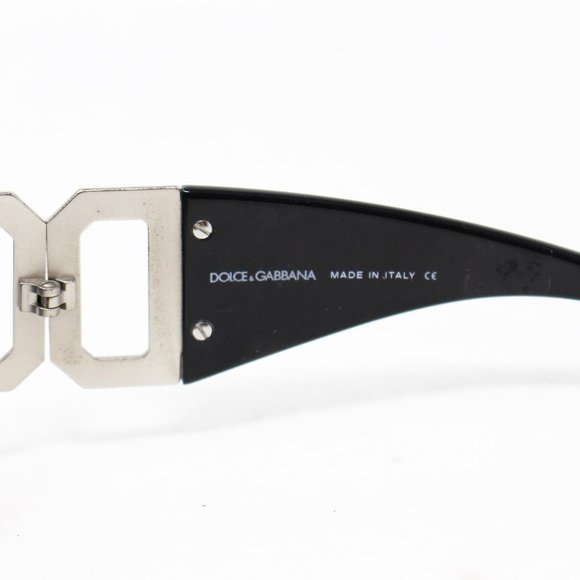 DOLCE&GABBANA Black Round Sunglasses - Picture 6 of 7